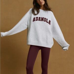 Adanola varsity Boucle gray sweater